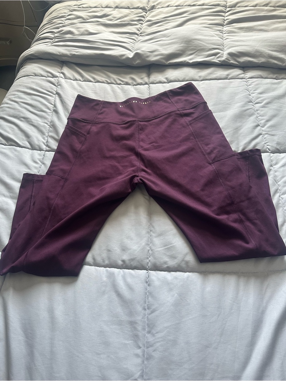 Victoria Secret High Waisted Leggings in Deep Plum